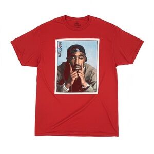 Red TuPac Poetic Justice Graphic T-Shirt